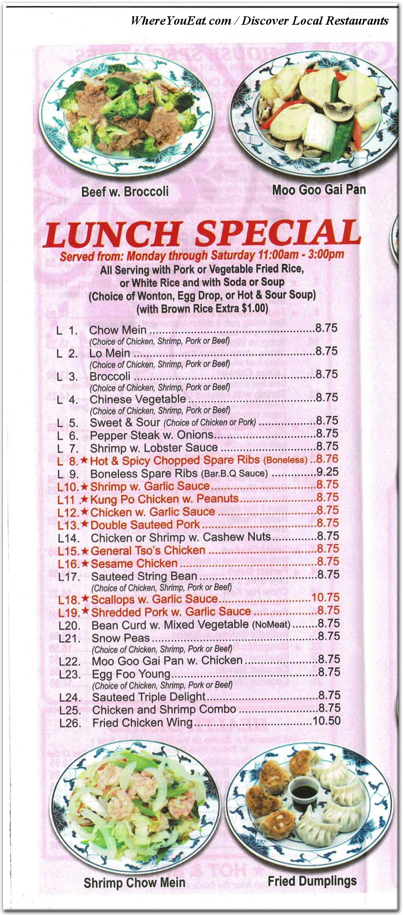 menu 5